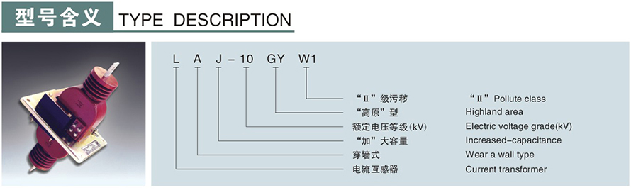 LAJ-10GYW1型電流互感器型號(hào)說明