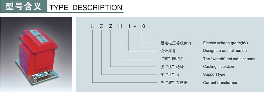 LZZH1-10型電流互感器型號說明