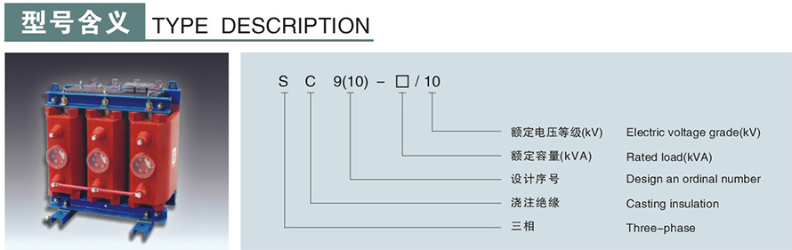 SC9-30/10型干式變壓器型號說明